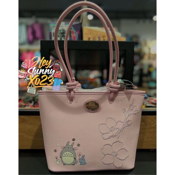 Studio Ghibli My Neighbor Totoro Cherry Blossom Tote Bag